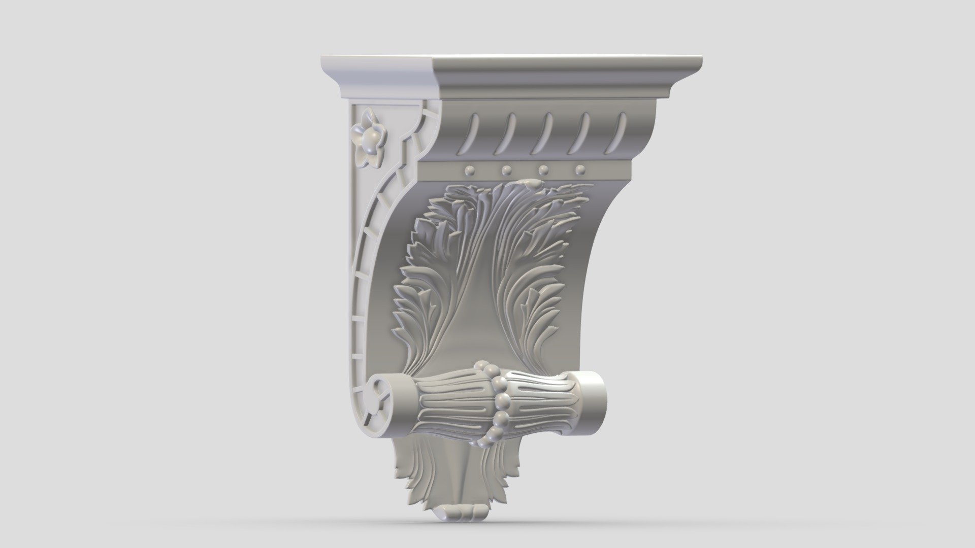 Scroll Corbel 51 3d model