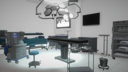 Operating room equipment model