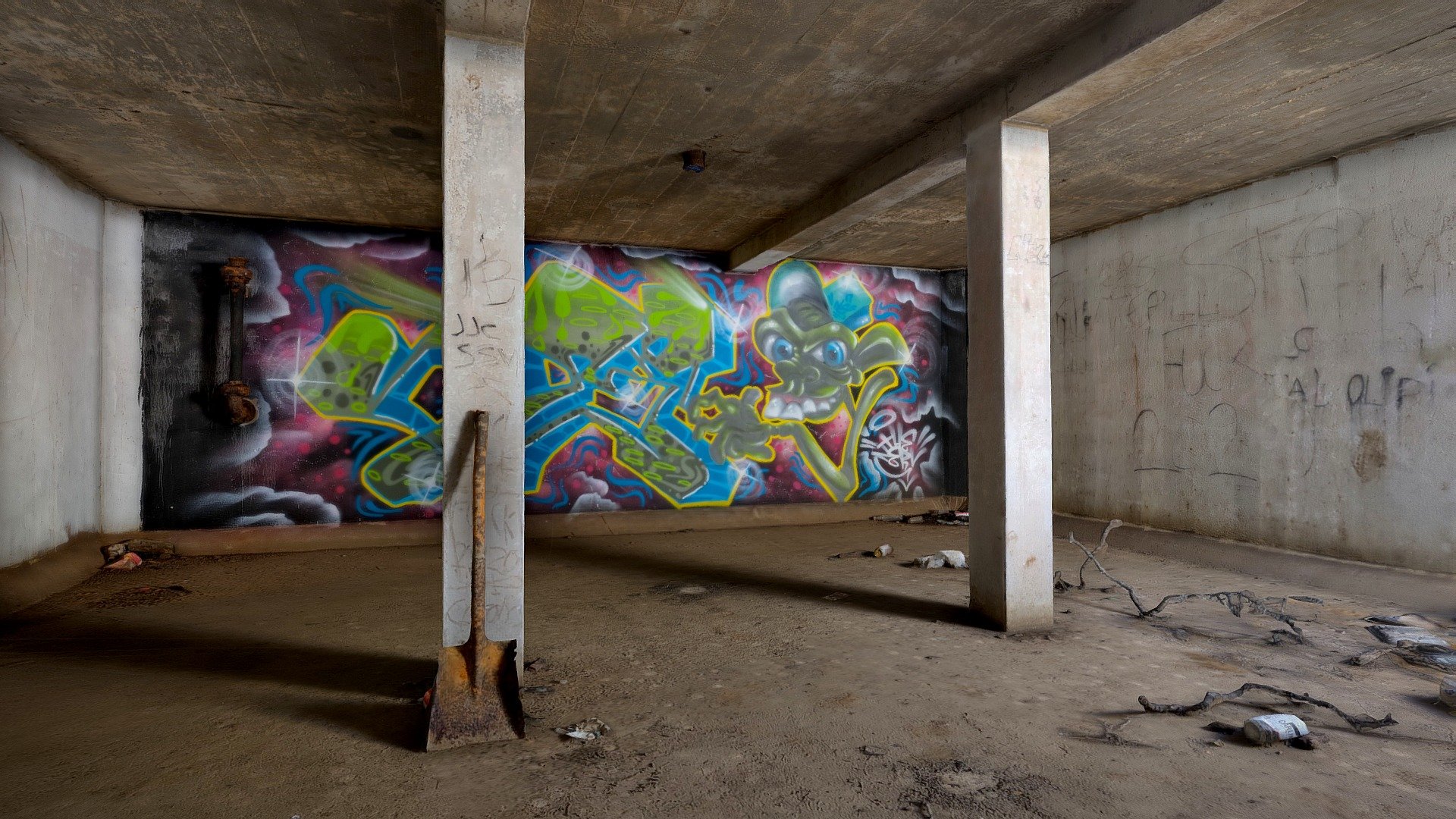 Abandoned WW2 Bomb Shelter 3d model