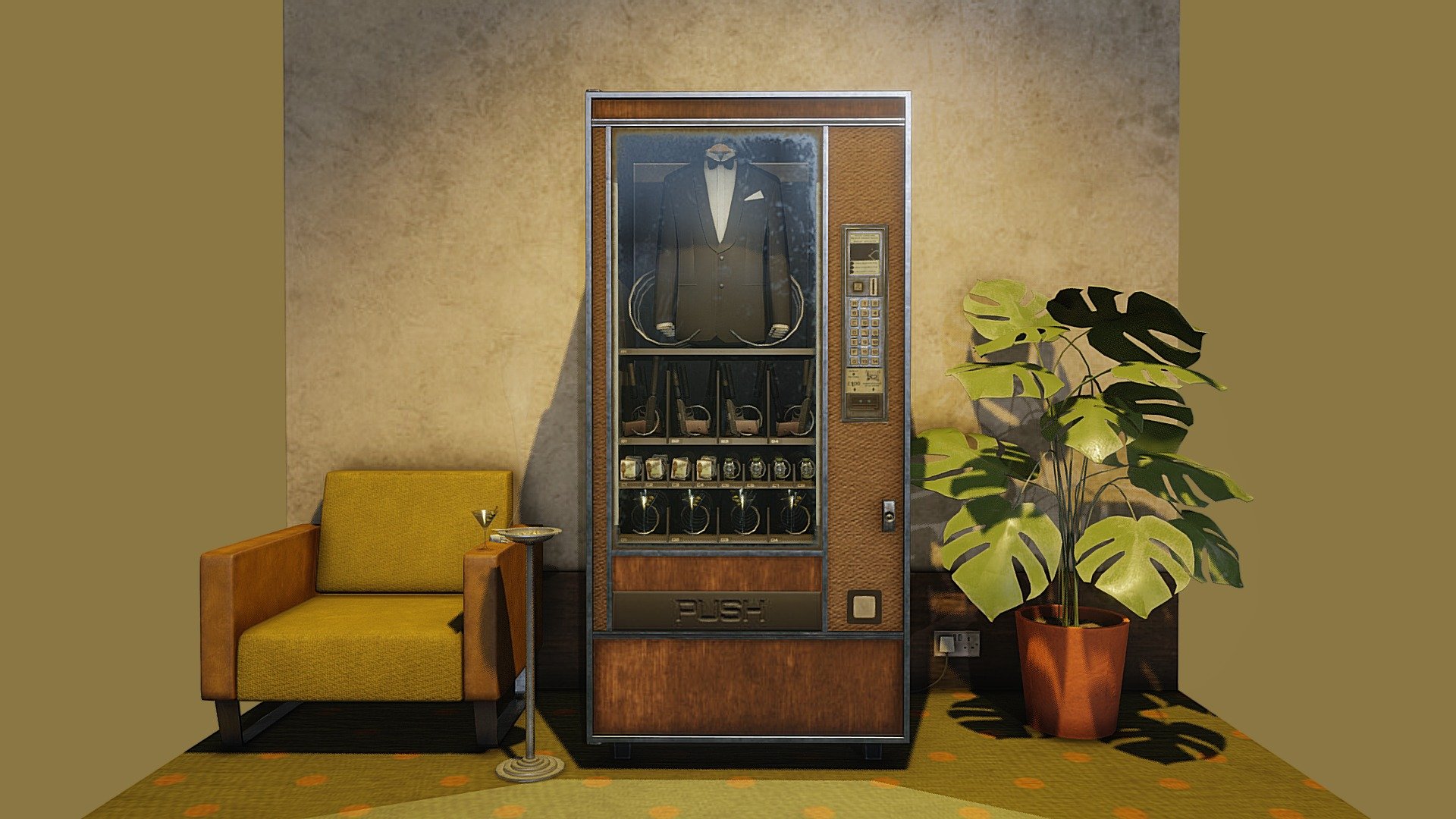 Top Secret Vending Machine 3d model