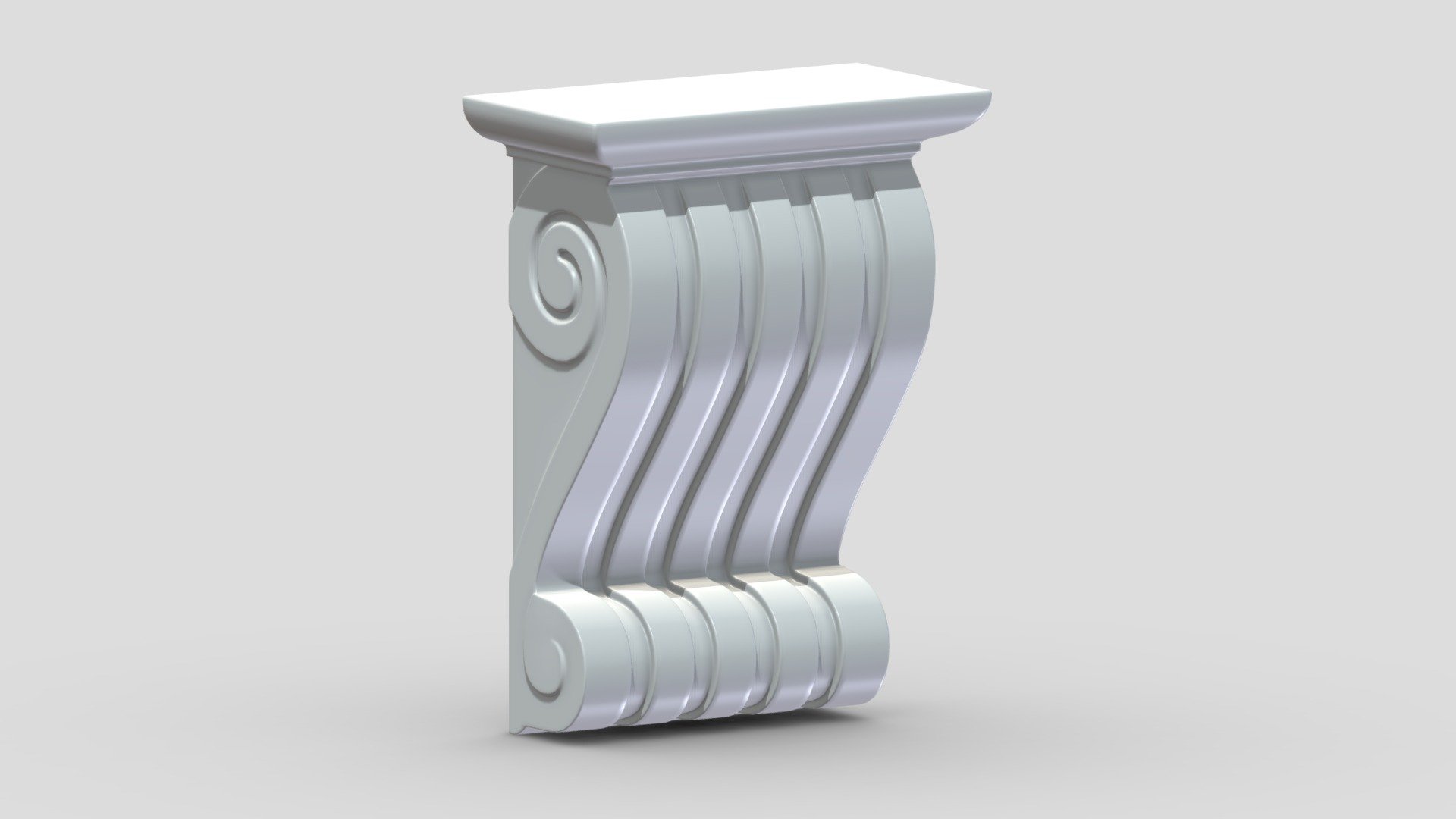 Scroll Corbel 22 3d model