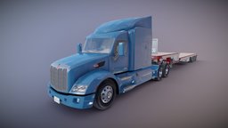 Peterbilt 579 dropdeck trailer