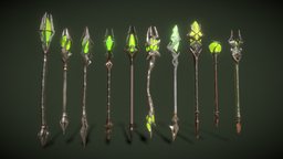 Fantasy Staffs Pack02