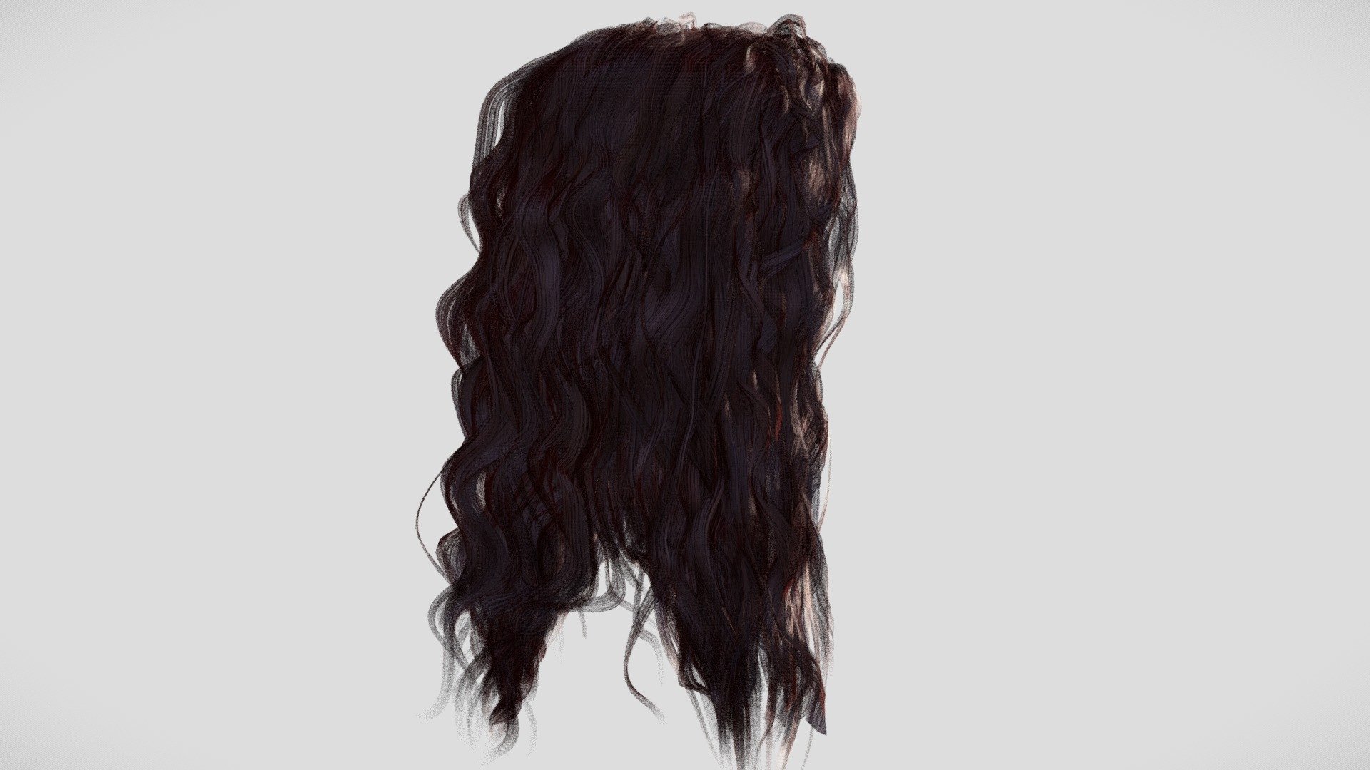 Hair Female 3d model