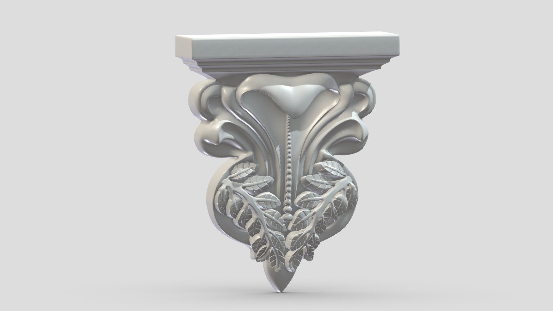 Scroll Corbel 24 3d model