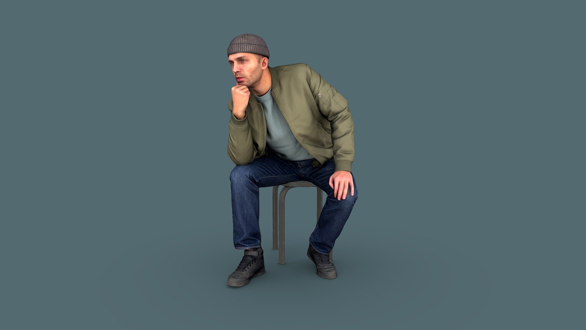 Modern Thinker 3d model