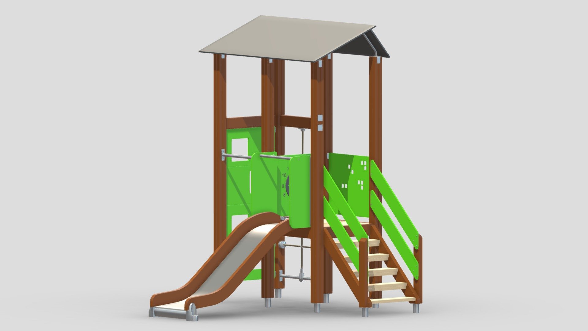 Lappset Activity Tower 08 3d model