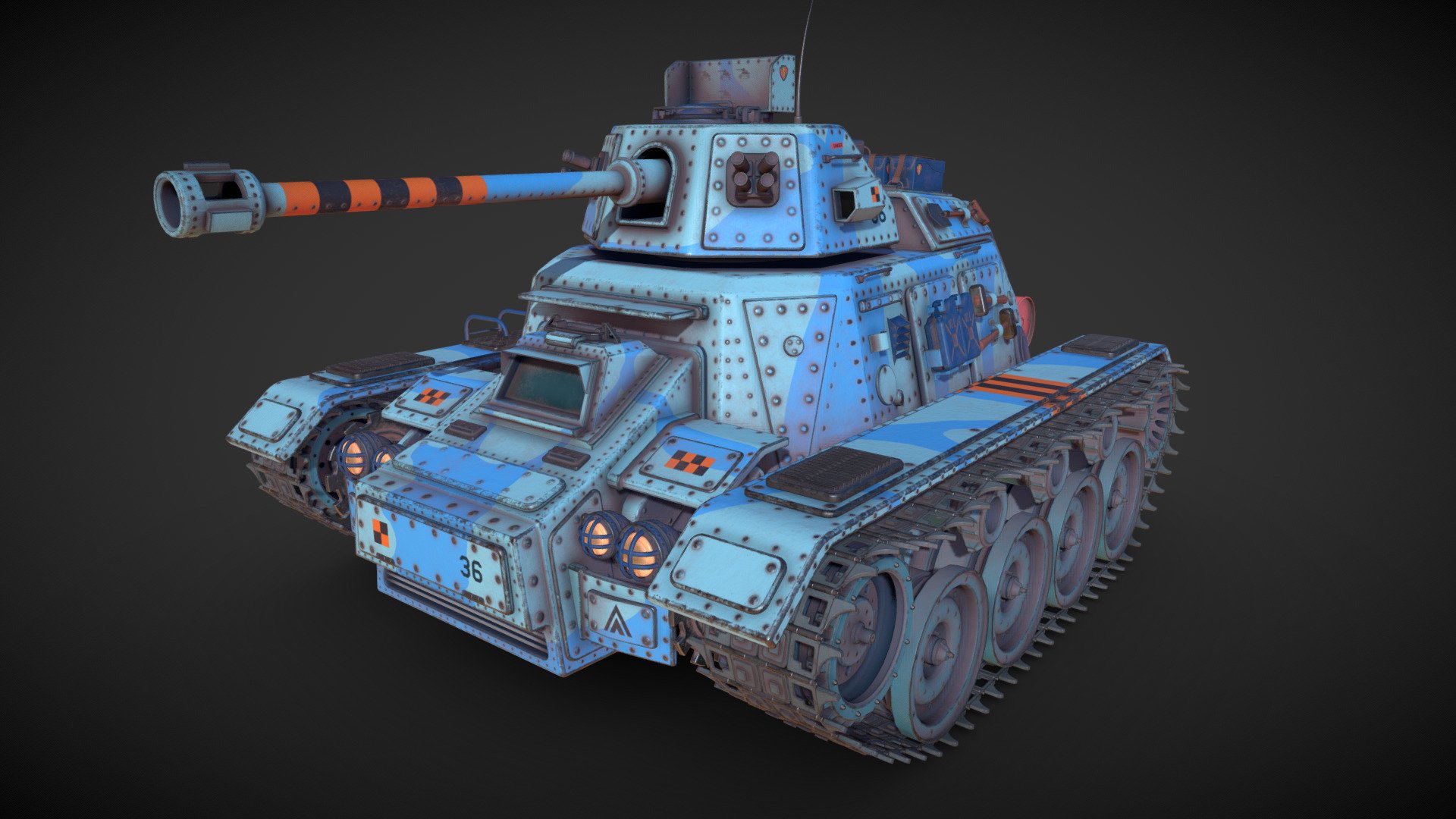 Tank Mk3 3d model