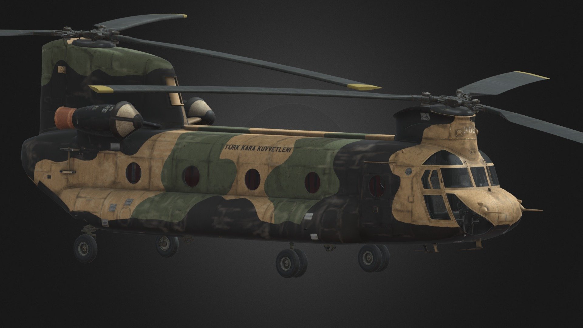 Boeing CH-47 Chinook 3d model