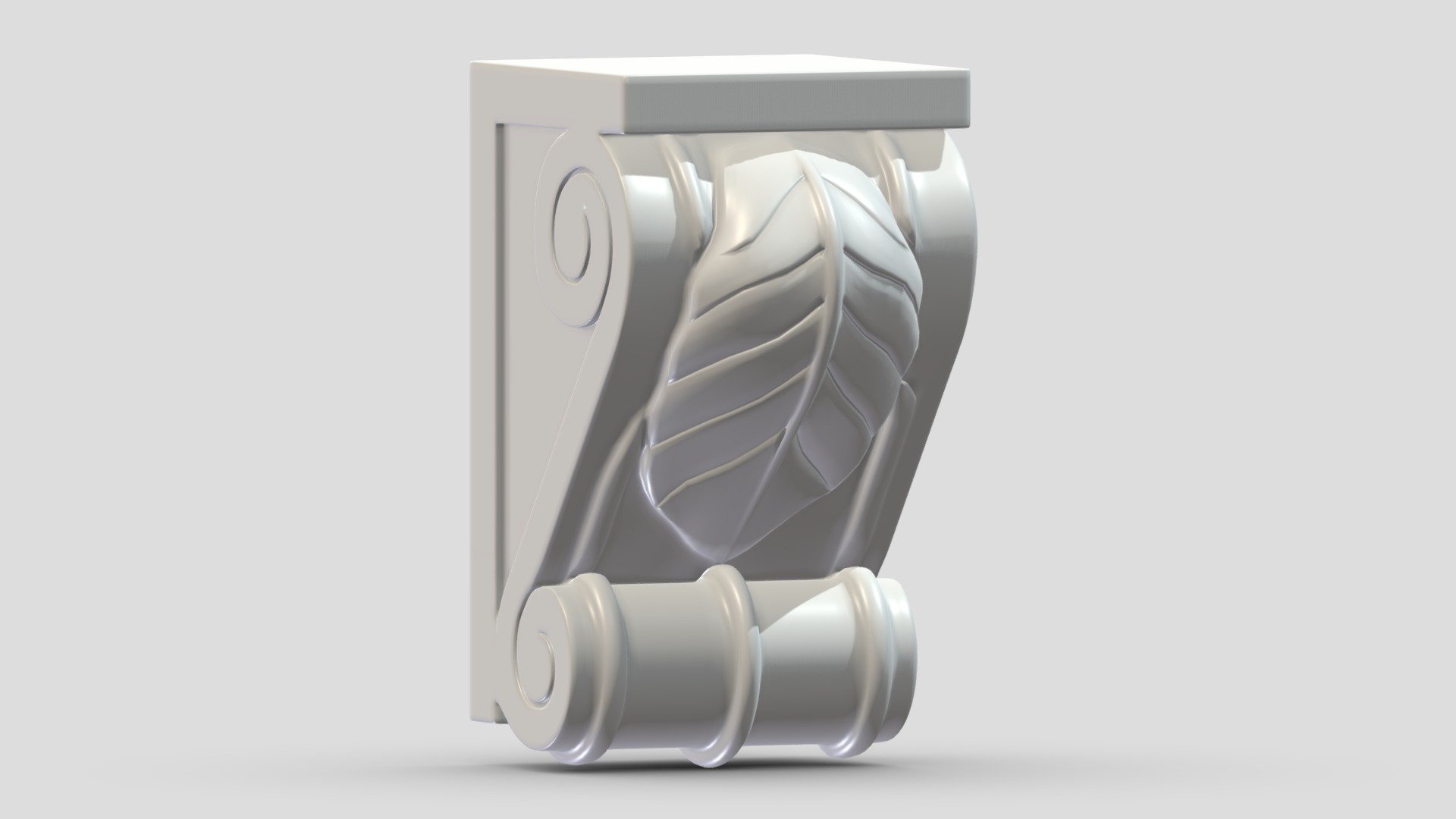 Scroll Corbel 08 3d model