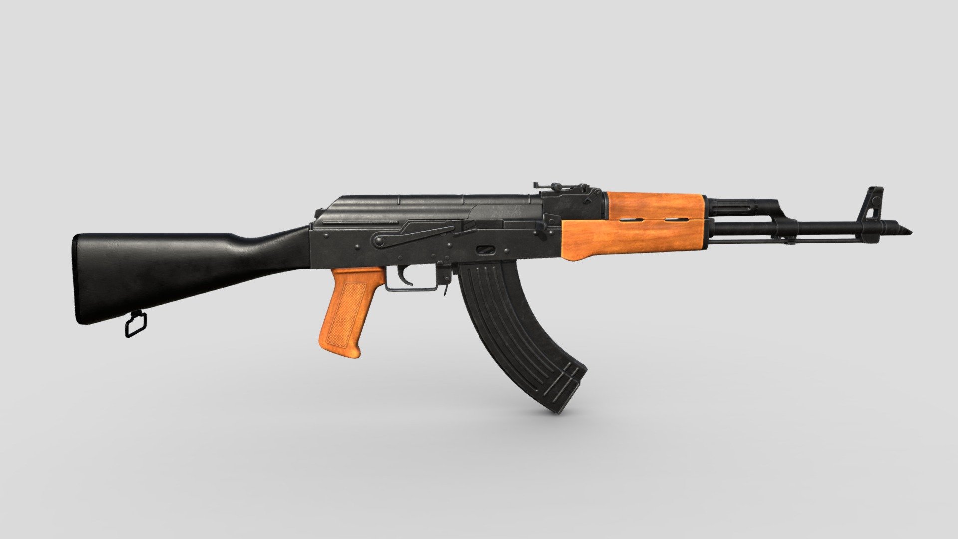 AKM Low Poly 3d model