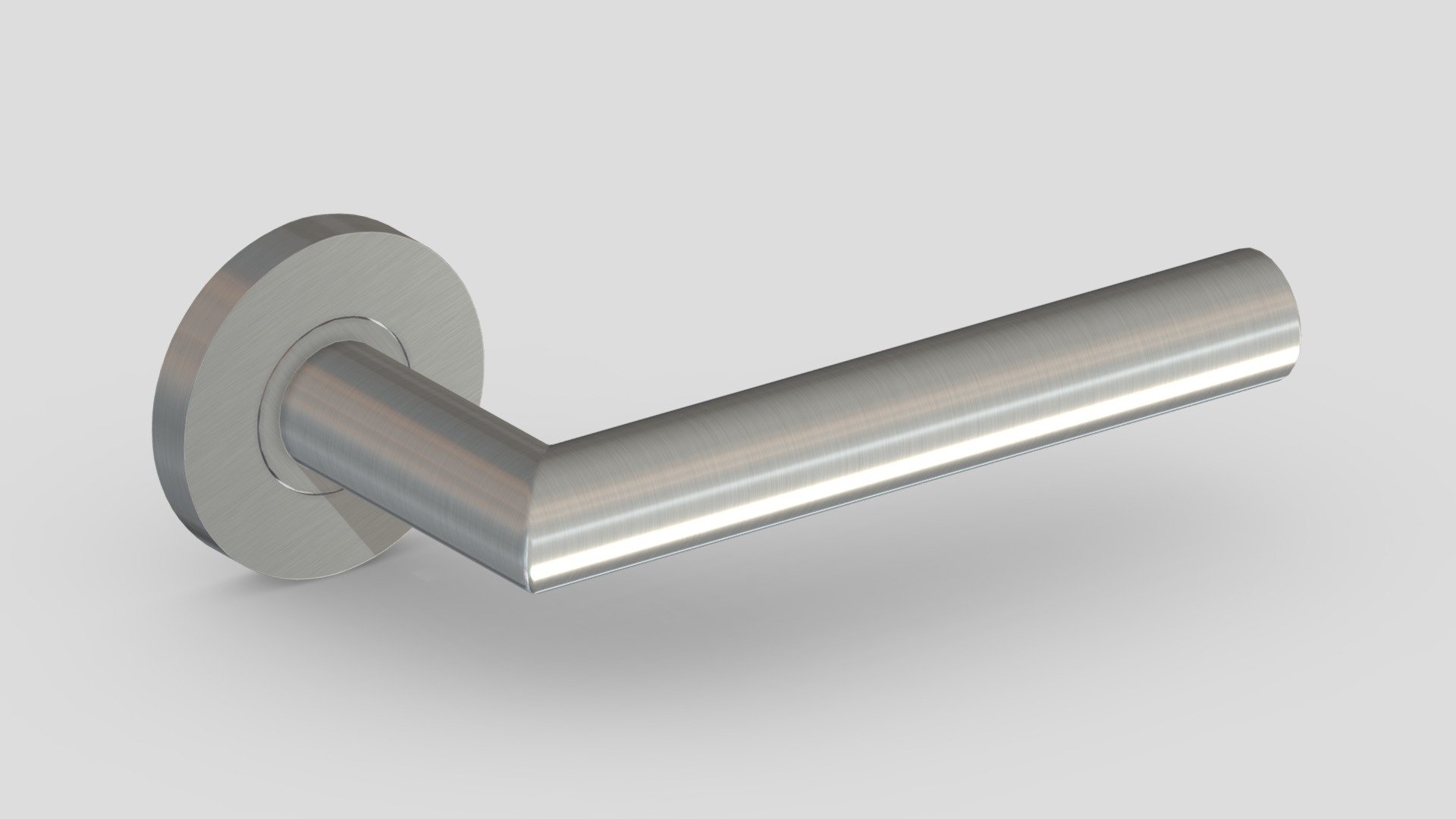 Julian Satin Stainless Steel Door Handle 3d model