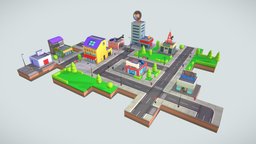 City Toon 3D -Low Poly- Pack