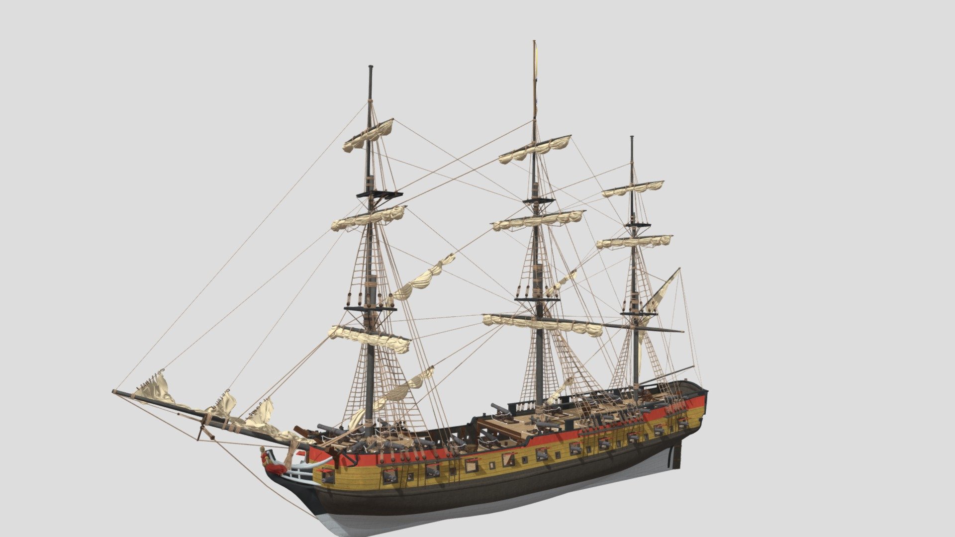 Aleksandr class archipelago frigate 3d model