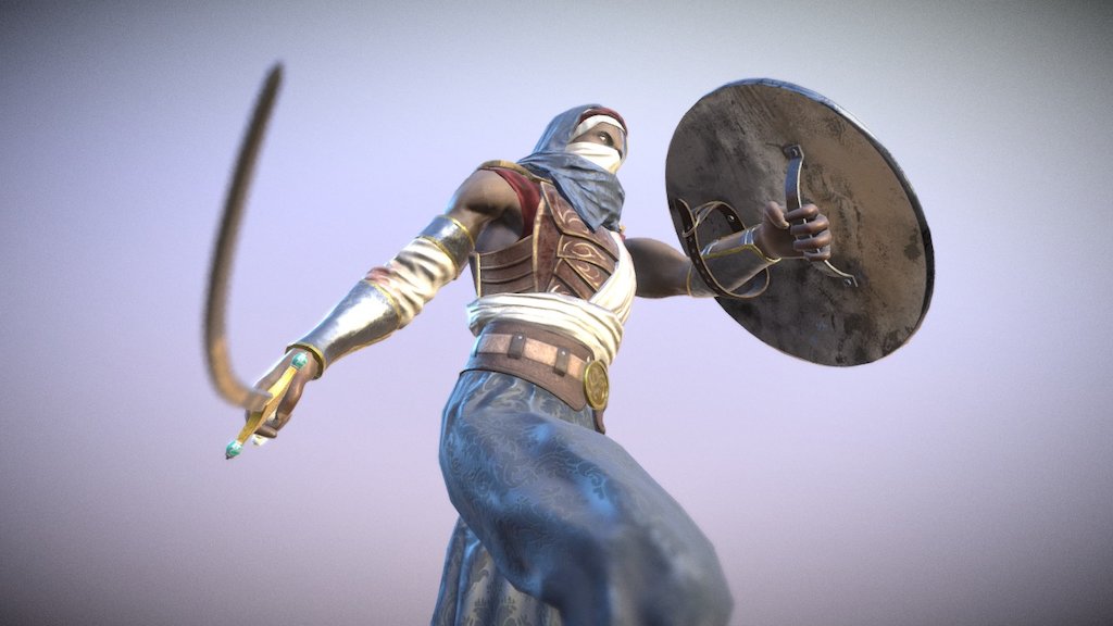 Middle East Warrior 3d model