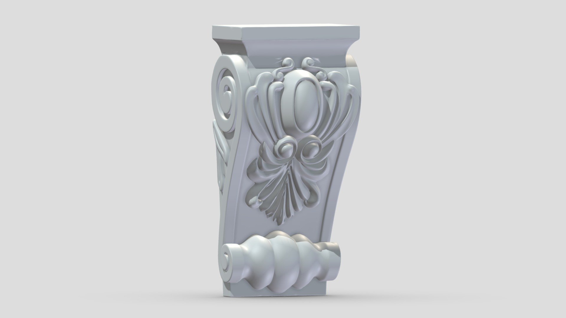 Scroll Corbel 61 3d model