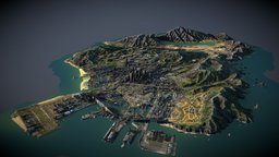 GTA:V San Andreas 3D Map