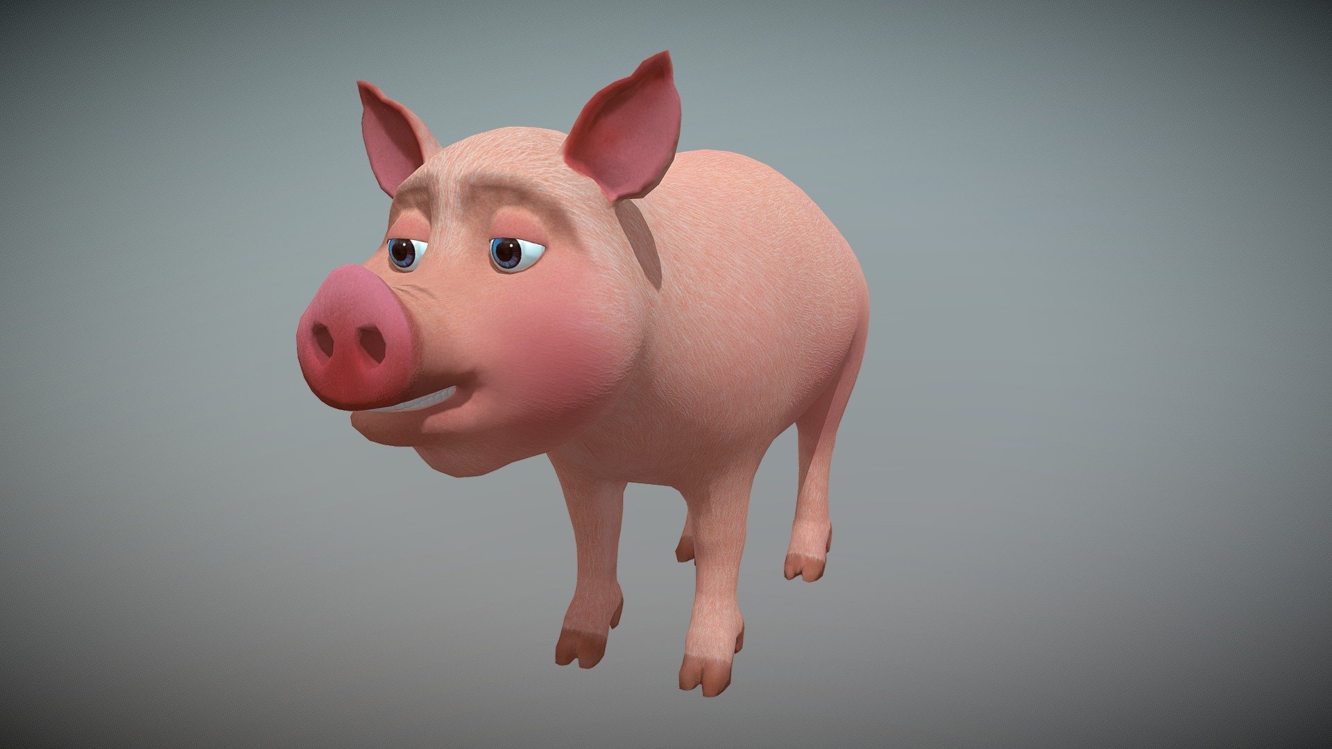 Cartoon Pig 3d model