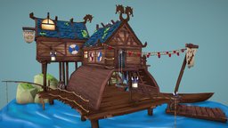 Viking fisherman house