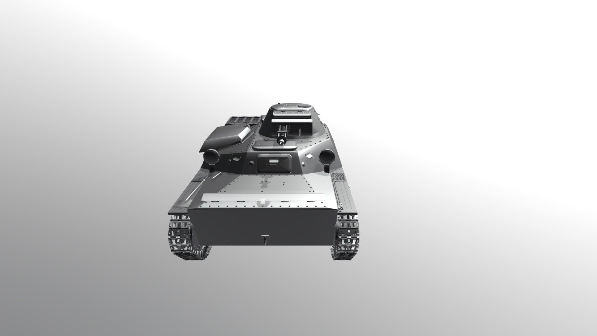 Tank T-40 3d model