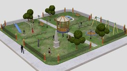 Low-poly Urban Park