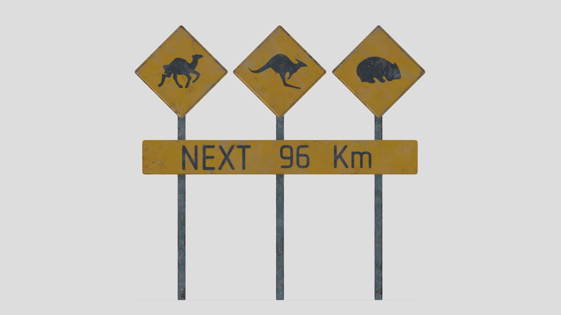 Street Sign 19 3d model