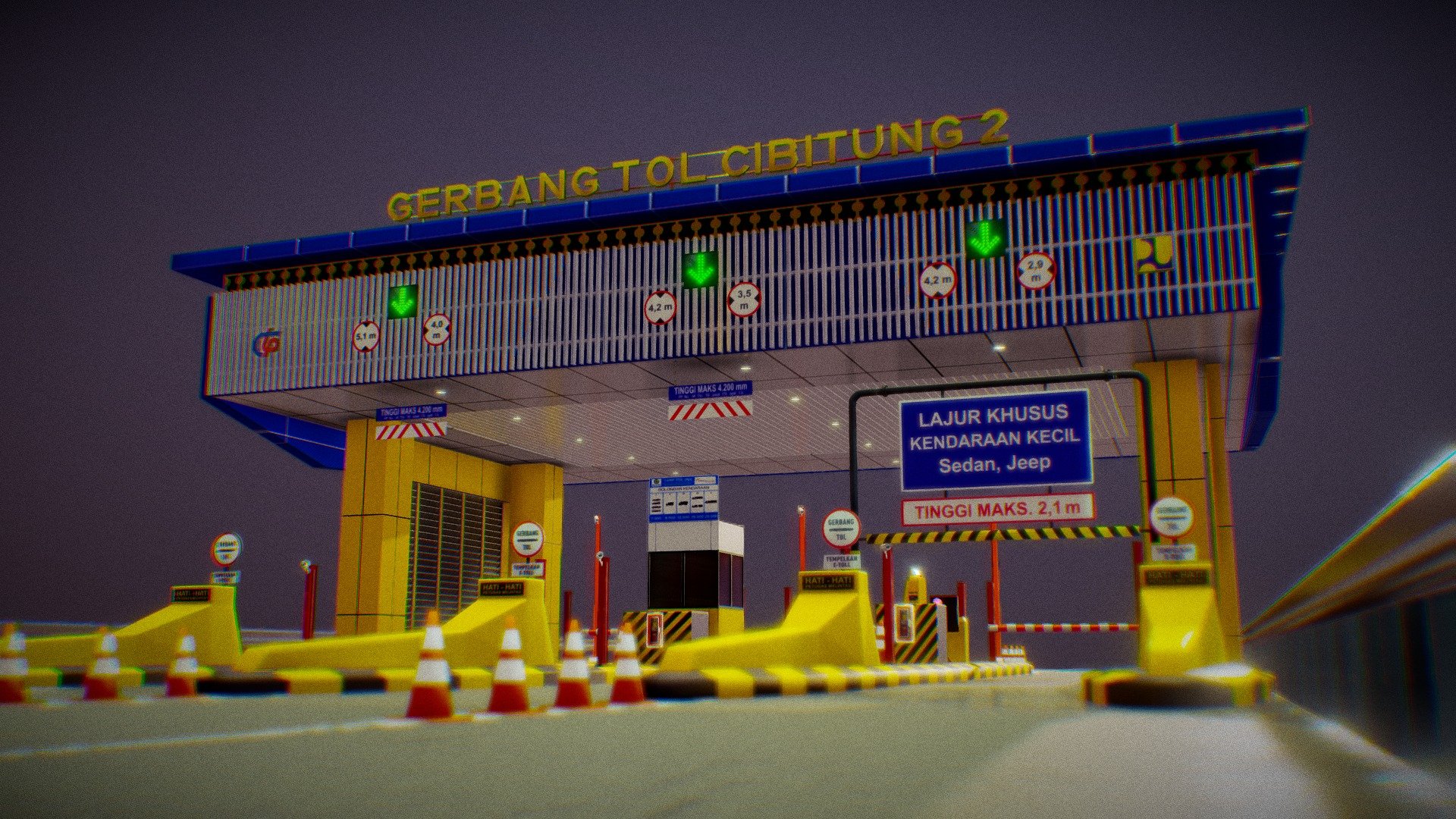 Gerbang Tol Cibitung 2 3d model