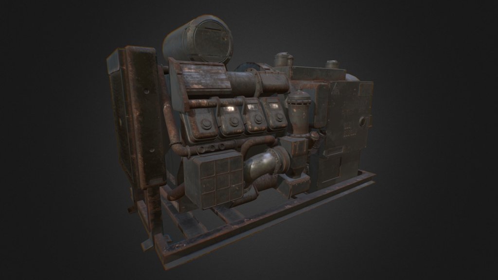 Industrial Generator 3d model