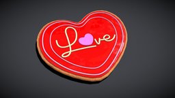 Valentines Love Icing Cookie