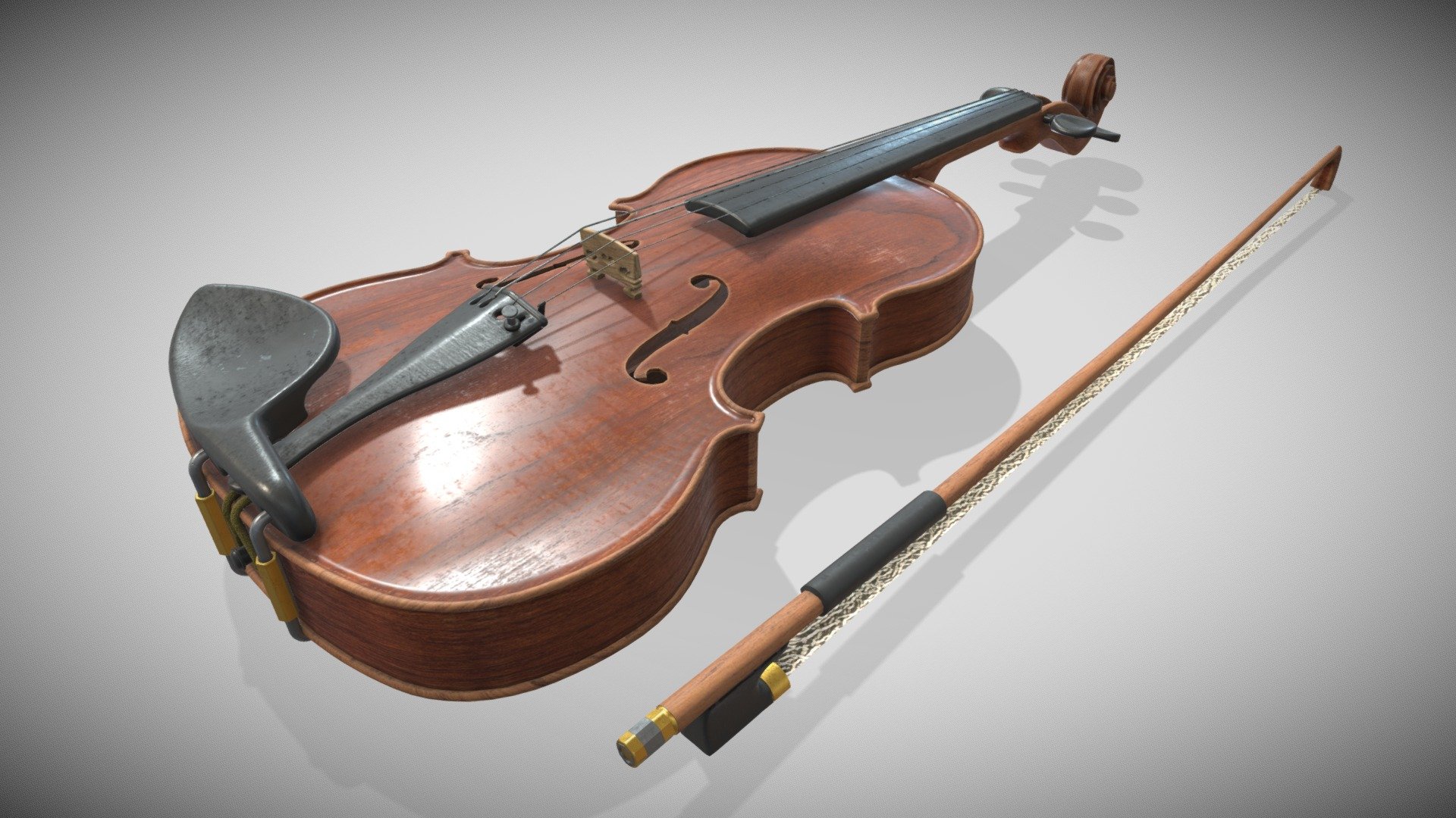 Violin Burito 3d model