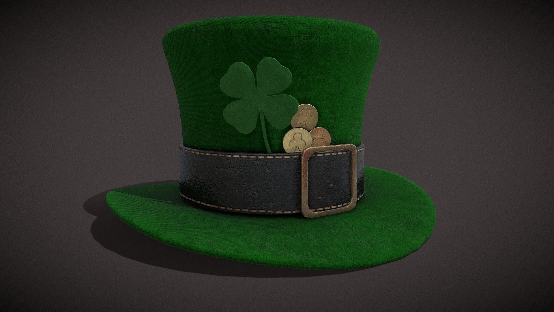 St_Patrick_Lucky_Hat_FBX 3d model