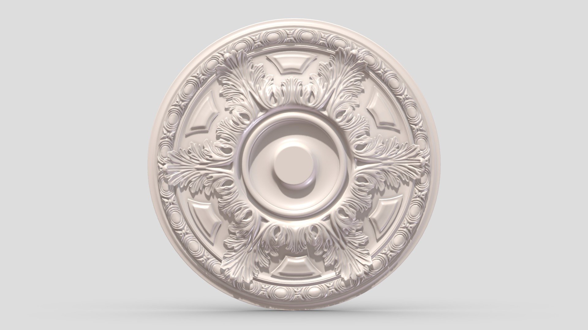 Classic Ceiling Medallion 34 3d model