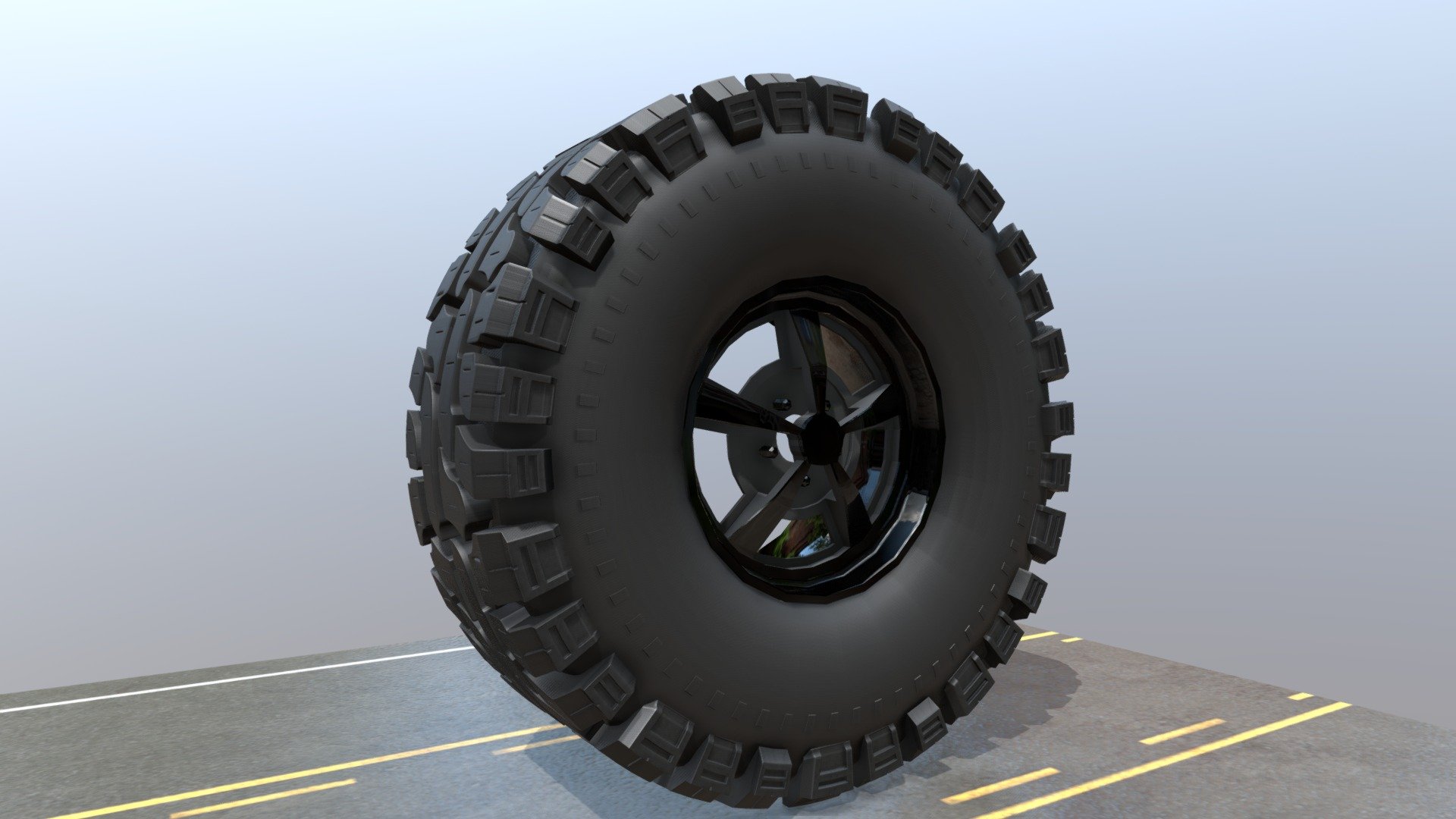 Thornbird 4X4 Tire 001 LP 3d model