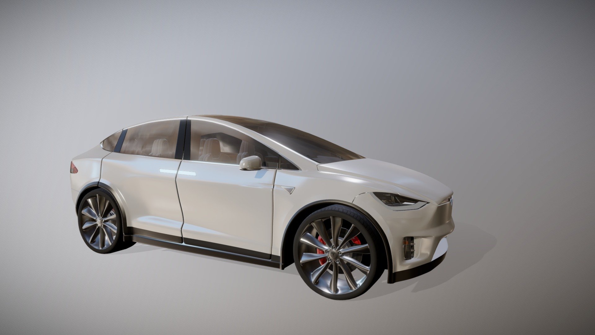 Tesla MODEL X [Animation] 3d model