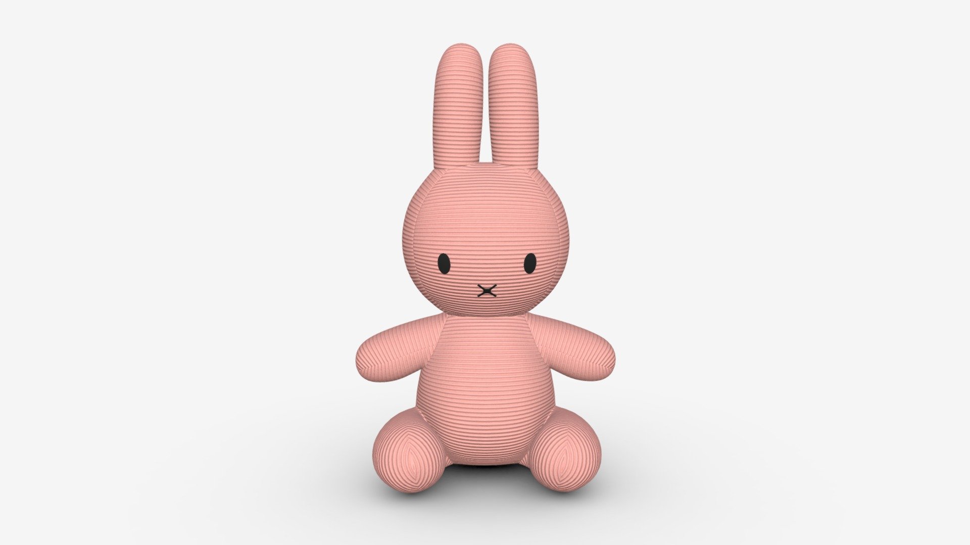 Rabbit soft toy 02 3d model