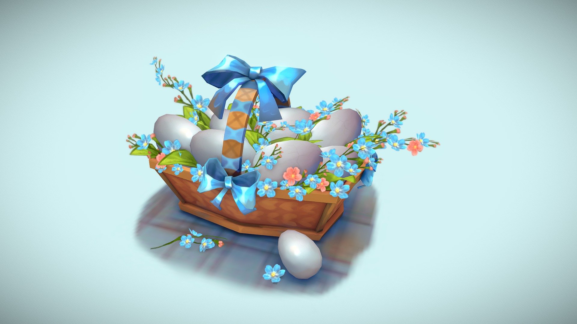 Easter eggs 3d model