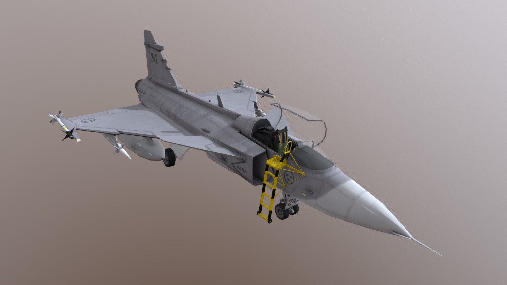 JAS 39 Gripen 3d model