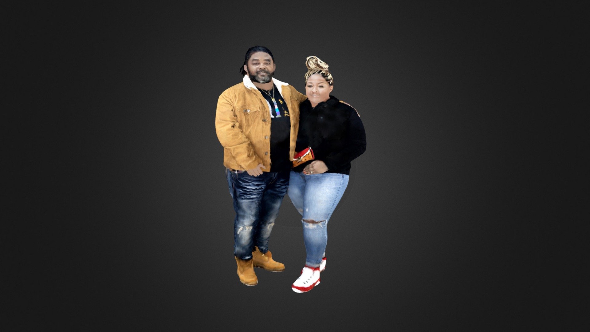 Hardison Couple 3d model