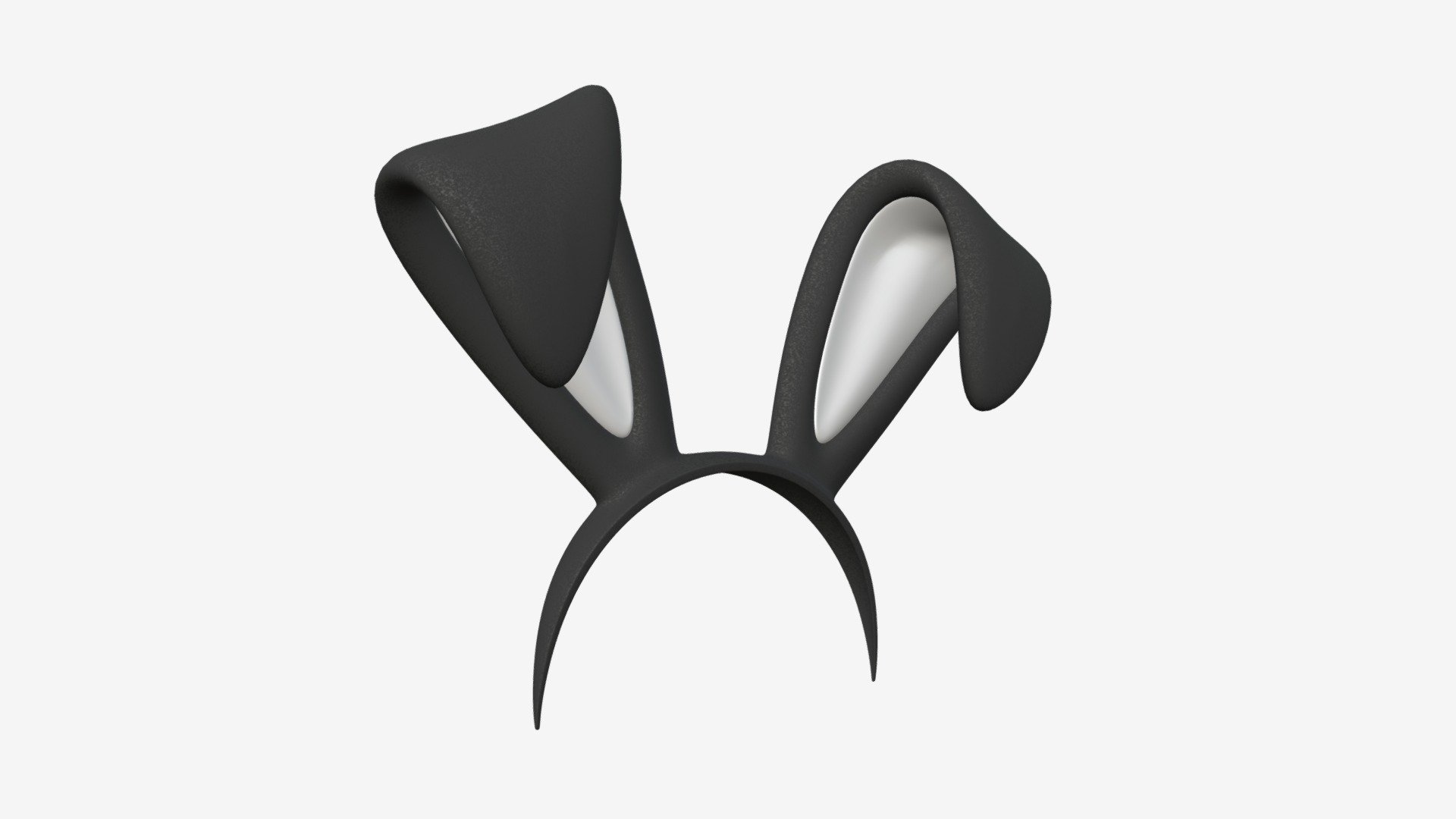 Headband bunny ears 03 3d model