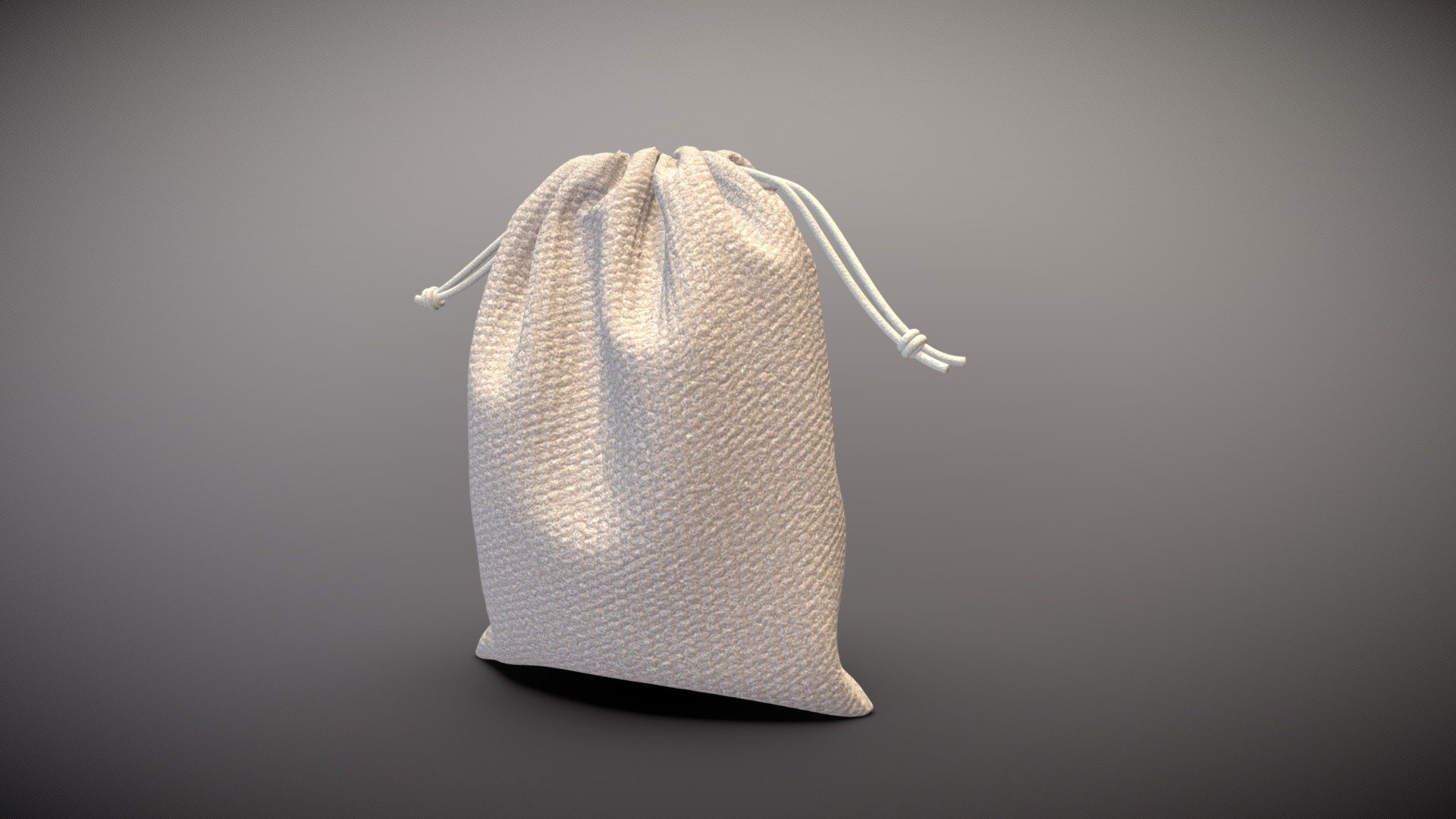 Little natural Bag 3d model