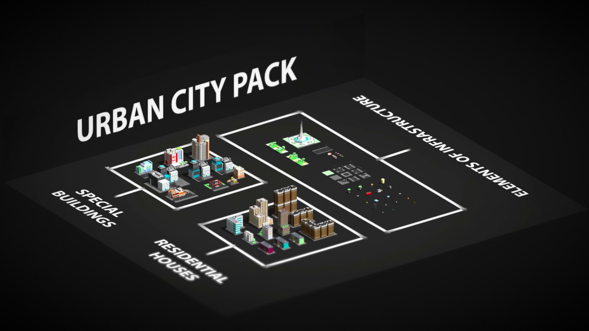 URBAN City Pack 3d model