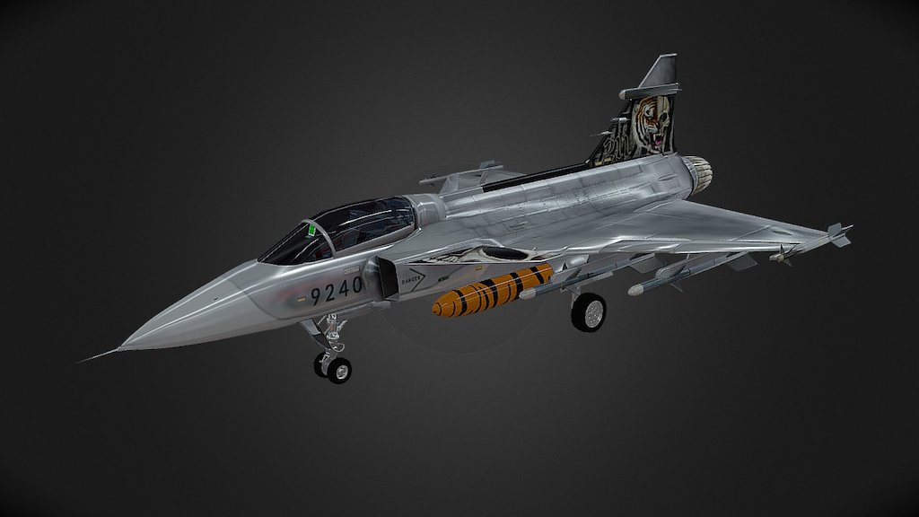 SAAB JAS-39 Gripen 3d model