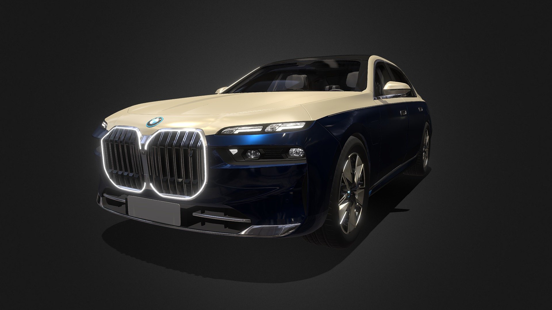 BMW i7 2023 3d model