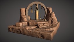 Ancient Desert Shrine Environment