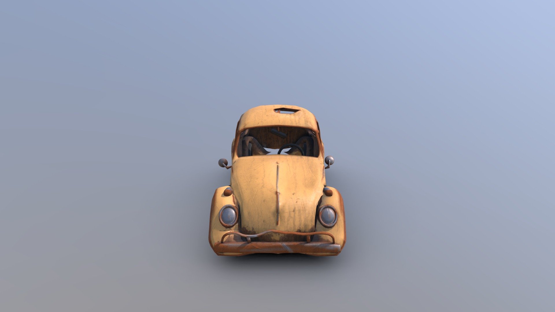 Car Wreck 3d model