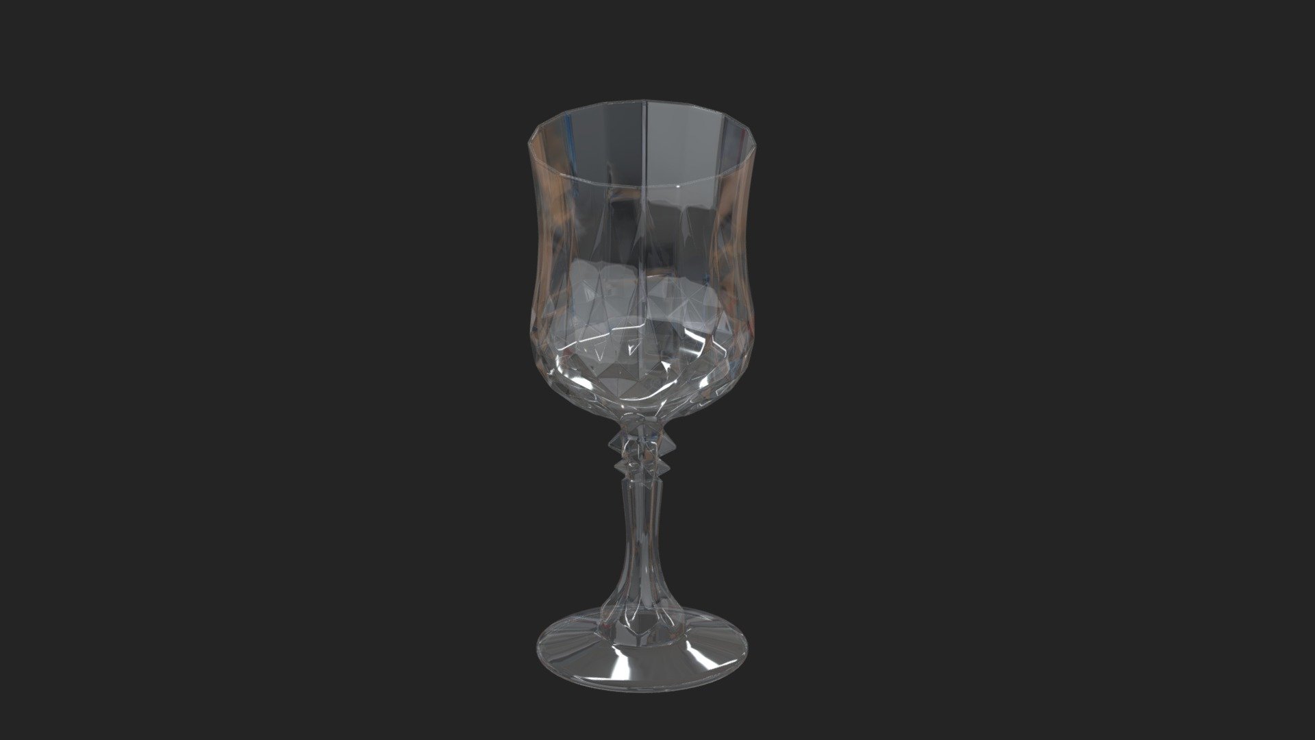 Bar Craft Acrylic Ornate Elegance Wine Glass 3d model