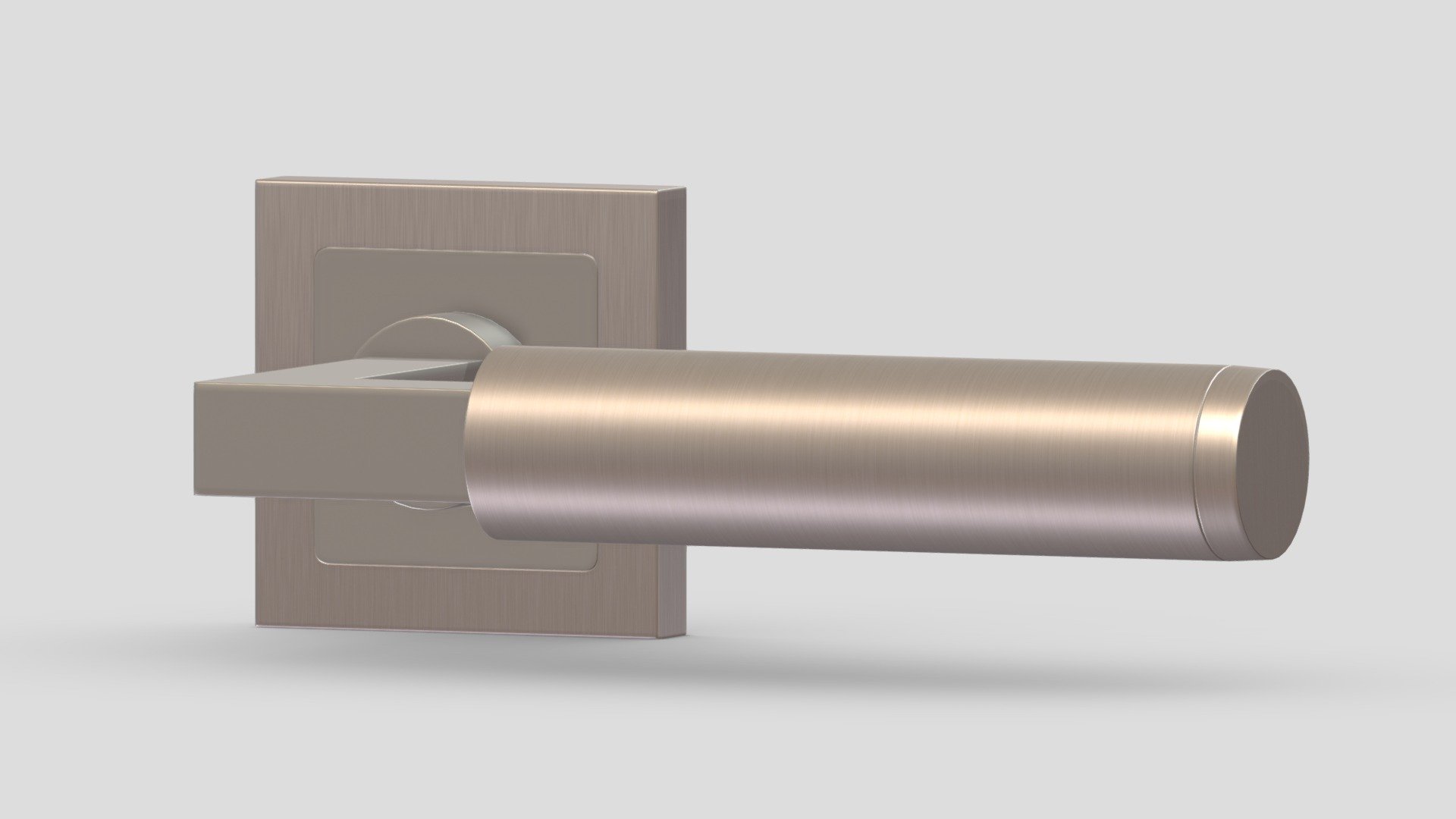 Eurospec Fagus Square Mitred Steel Door Handle 3d model