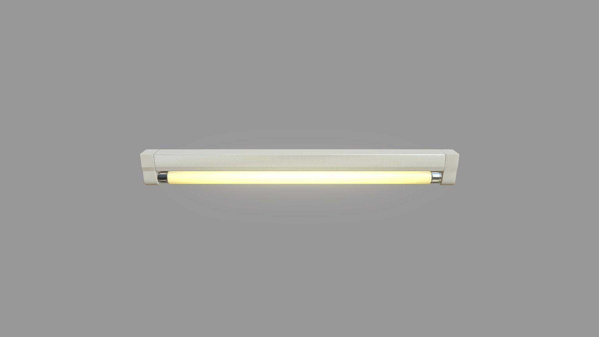 Fluorescent Tube Lamp 3d model