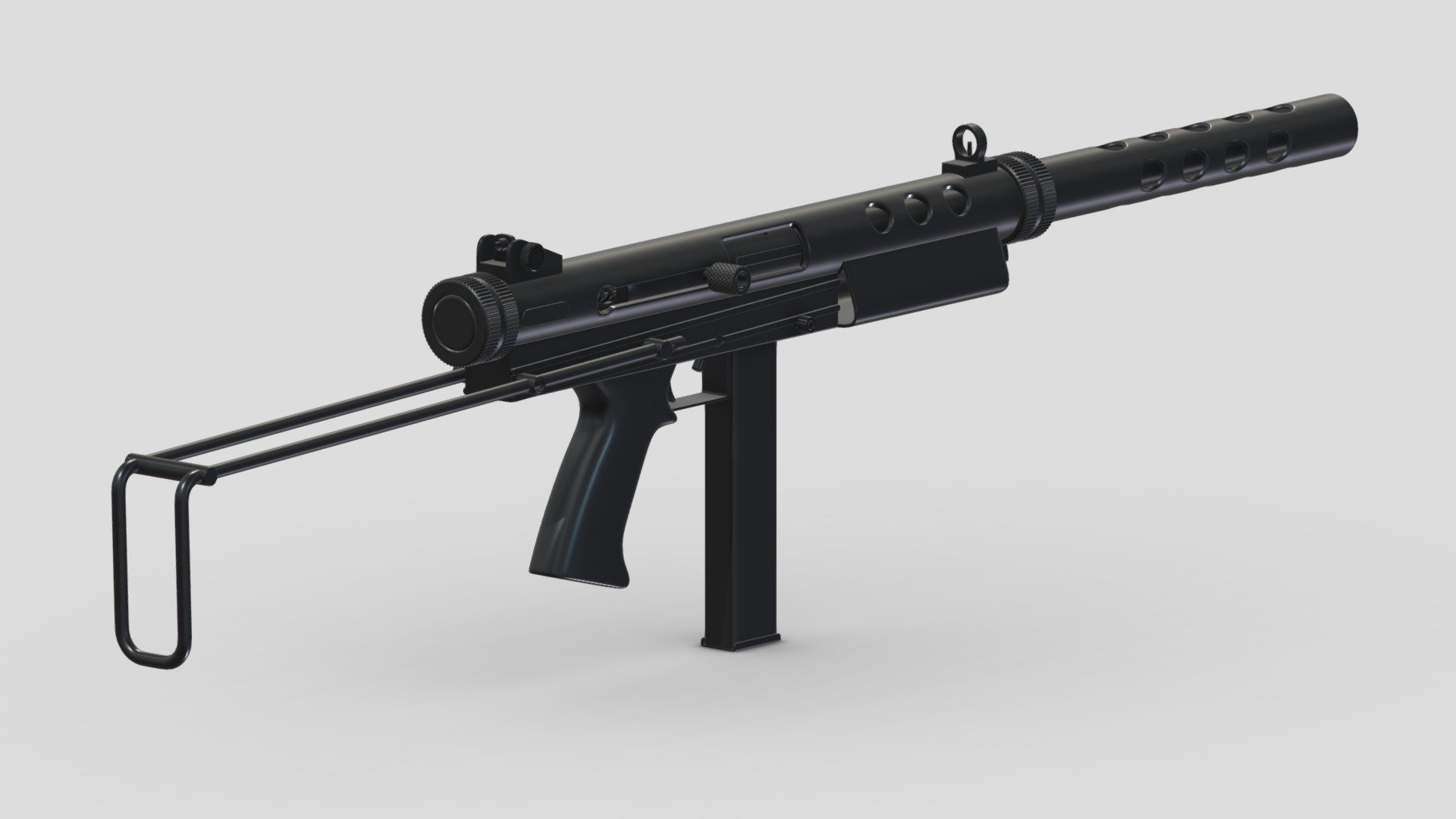 Feather Industries AT-9 Carbine High-poly 3d model