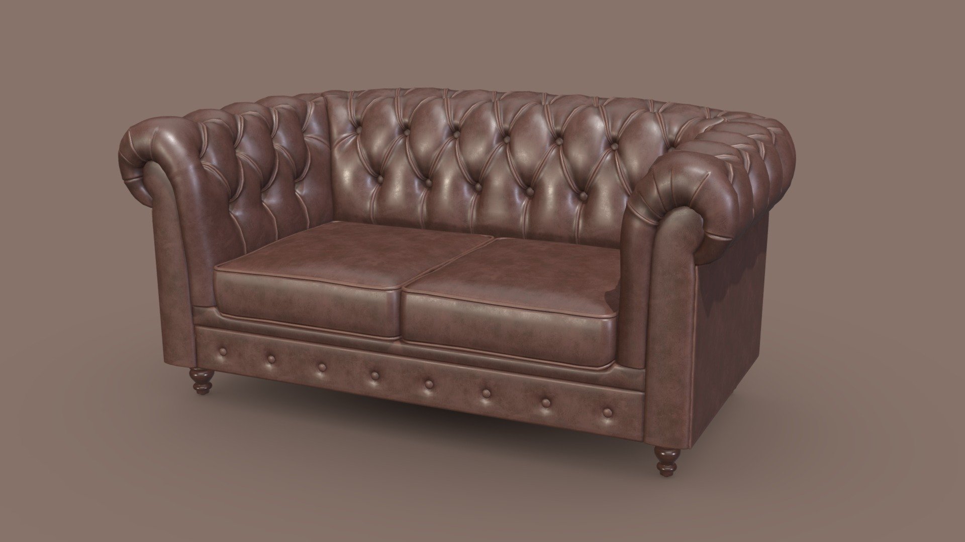 chesterfield-sofa 3d model